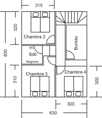 Plan de l'étage